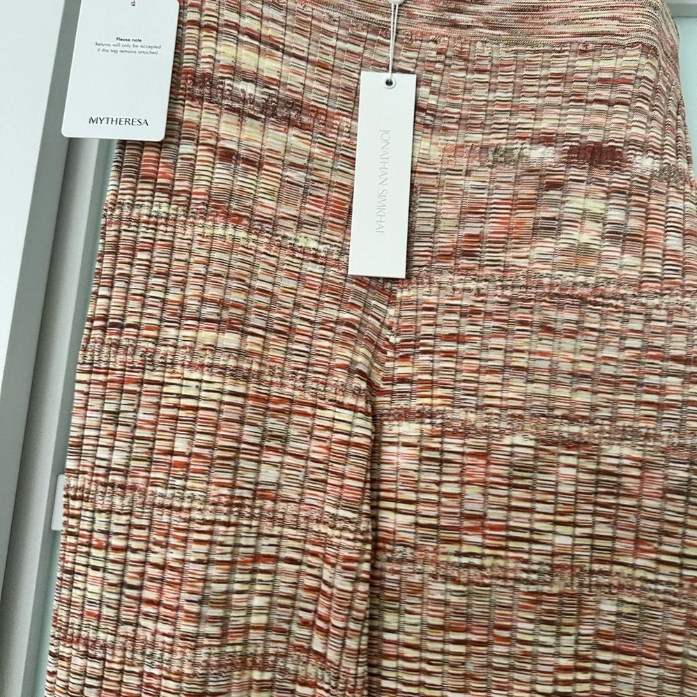 JONATHAN SIMKHAI - GRAYSON SPACE DYE KNIT PANTS- SIZE L- NEVER WORN